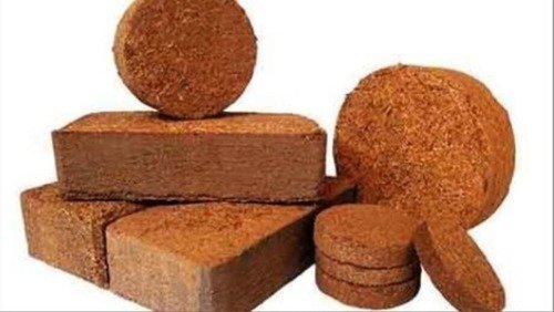Pure A Grade Natural Coir Pith - Solid, Customized Size, Dark Brown, Round/rectangular
